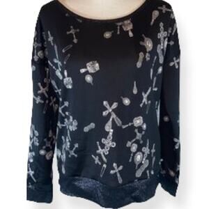 Rock & Republic Cross Sweatshirt Size M